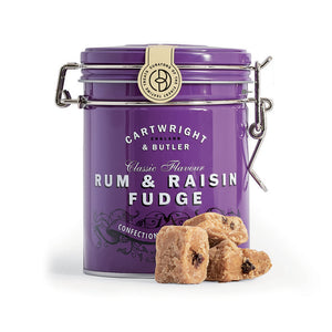 Rum & Raisin Fudge, Caramelle Mou Rum e Uvetta - Cartwright & Butler
