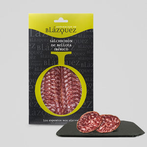 Salsichon De Bellota Admiracion Salame Iberico Preaffettato Gr.100 - Jamones Blazquez