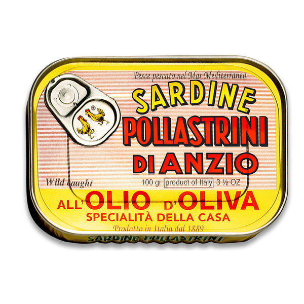 Sardine all'Olio d'Oliva 100g - Pollastrini di Anzio