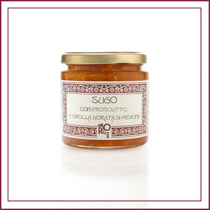 Sugo con Prosciutto e Cipolla Dorata di Medicina Gr.200 - La Dispensa di Amerigo