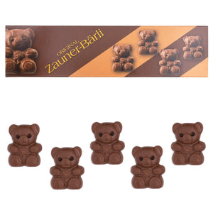 Zauner Bärli, Orsetti di Cioccolato al latte ripieni alla Mandorle, Confezione - Zauner