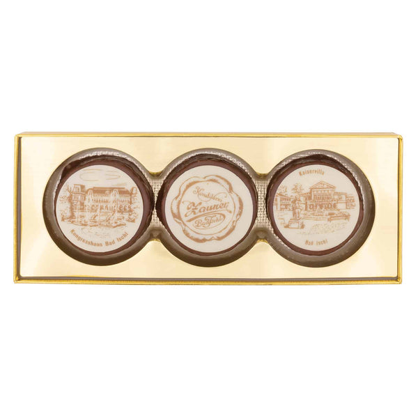 Zaunertörtchen, Tortina al Torrone Tostato, Cialda e Nocciole, confezione da 3 - Zauner